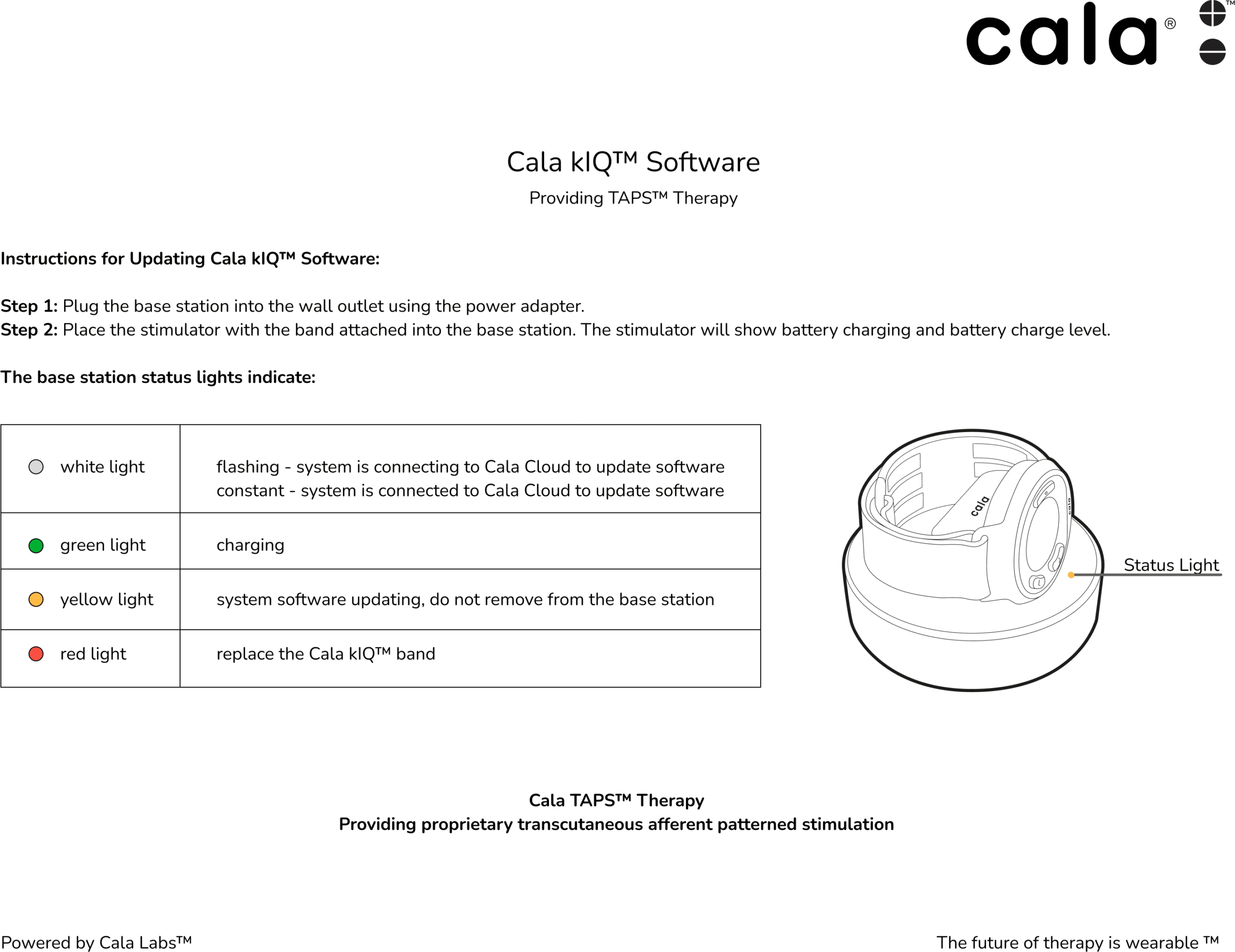 Cala kIQ Software sheet
